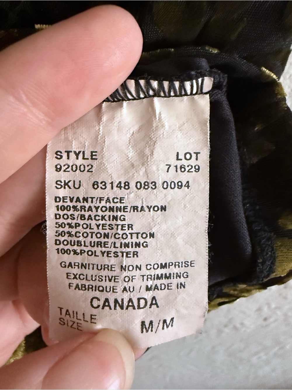 Y2K Le Château Sleeveless Velvet Burnout Floral Wrap Tank Top in Black & Green - Picture 5 of 5